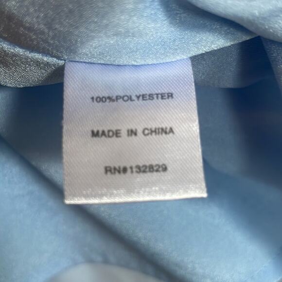 Superdown (REVOLVE) Bonita Drape-Back Mini Dress Medium M Blue FEMININE COQUETTE - Picture 5 of 6